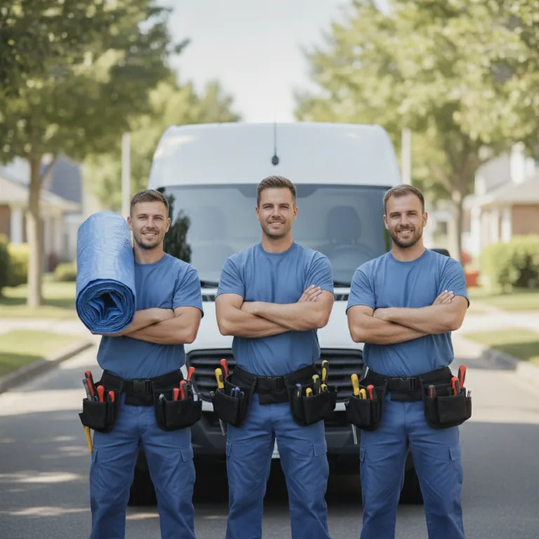 Temporäre Dachabdeckung Team in Ottakring